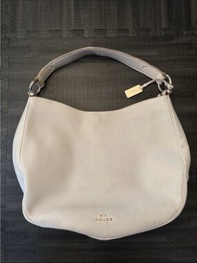 Coach Nomad Chalk/White Glovetanned Leather  Hobo Detachable Shoulder Bag